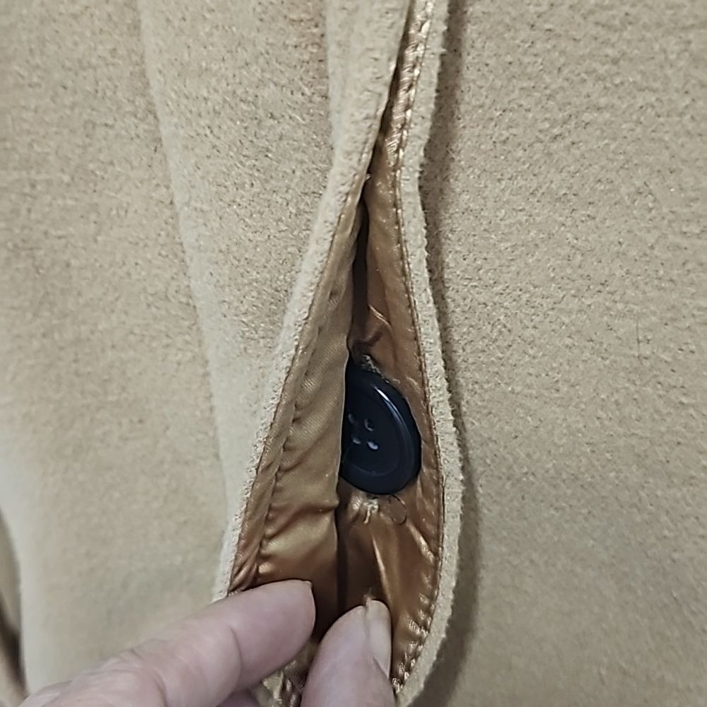 George Camel Tan Hooded Jacket, Size Medium - Picture 12 of 16